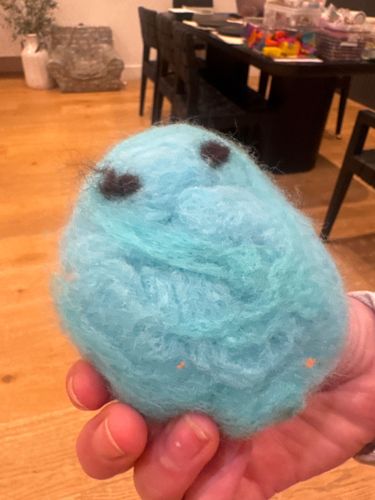 Felted Wool Creature (or similar handcrafted plush toy)
