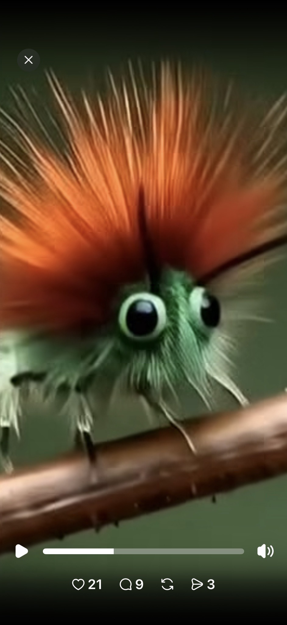 Artificial AI-Generated Entity (Non-existent insect)