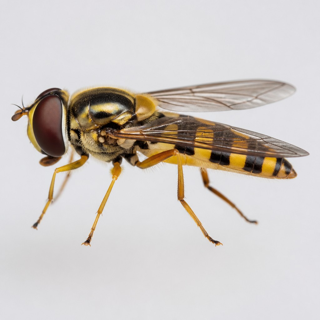 Hoverfly (Syrphidae (e.g., Episyrphus balteatus))
