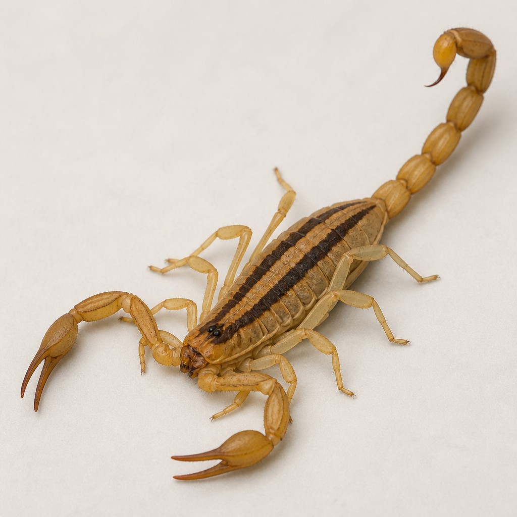 Striped Bark Scorpion (Centruroides vittatus)